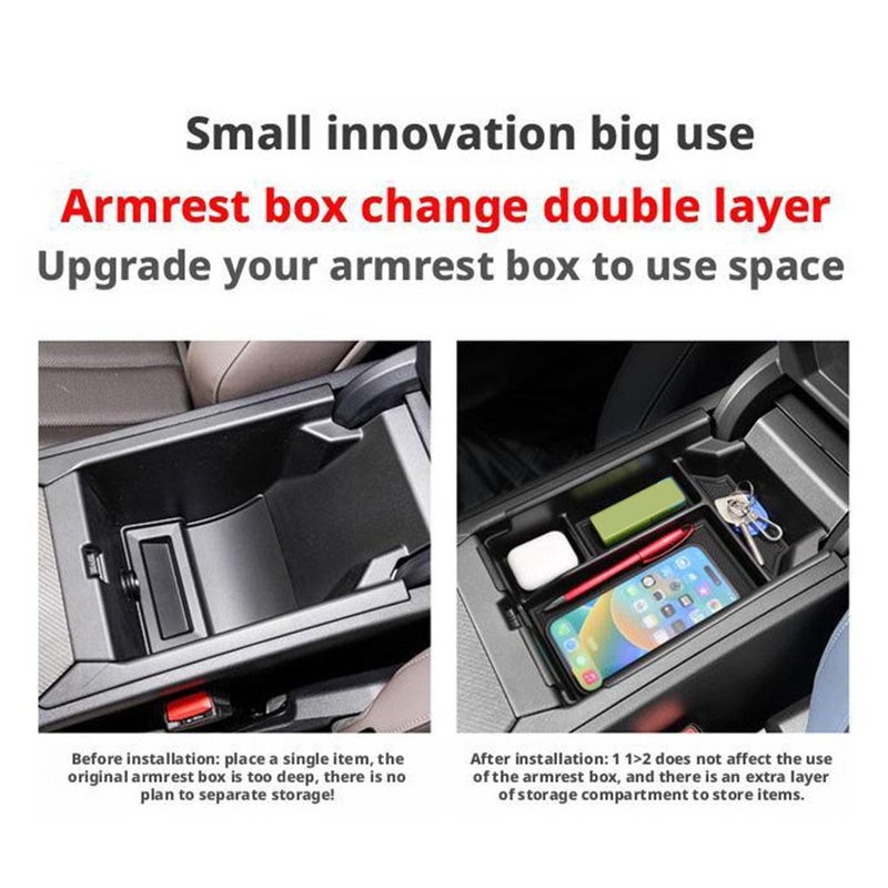 Center Console Organizer For BMW X3 G45 2025 Center Console Armrest Storage Box Special for Car Interior - Image 4
